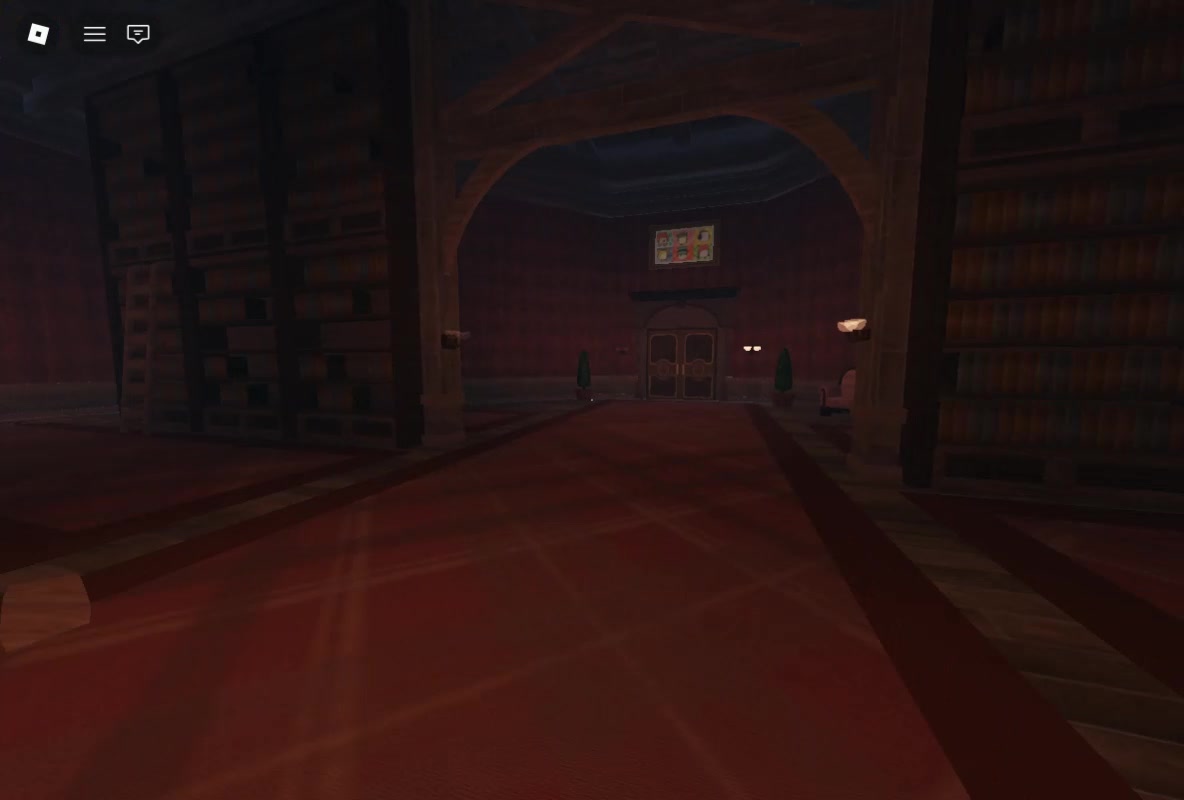 Dark Library environment preview: atmospheric horror interior with custom lighting